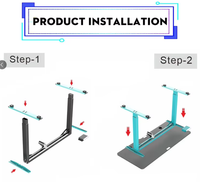 Table d'ordinateur de bureau moderne ergonomique Bureau debout à moteur unique de haute qualité Bureau électrique réglable en hauteur pour un usage domestique