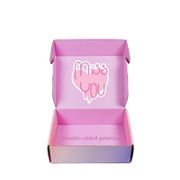 Boîte postale violette avec Logo, boîte d'expédition magnétique personnalisée, emballage carton de luxe, boîte à fleurs ondulée personnalisée