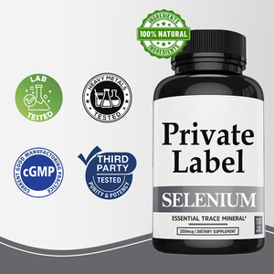 OEM Natural <strong>Selenium</strong> 200mcg Capsules Essential Vitamin for Adult Thyroid Health Complemented with Calcium Iron Zinc - Product Image 2