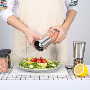 Pentagonal Herbs Spice <strong>Mills</strong> Stainless Steel Manual Ceramic Burr Salt and Pepper Grinder - Product Image 6