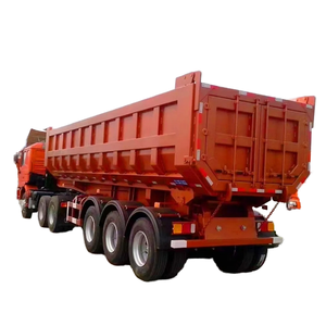 Remolque Volquete Hidráulico de 3 Ejes en Forma de U, Semirremolque Volquete para Construcción, Precio de Fábrica - Product Image 1
