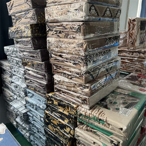 Lot En Gros de Deux Draps de <span class=keywords><strong>Lit</strong></span> et Deux Taies d'Oreiller 3 Places Coton avec Rideaux Taille King - Product Image 2