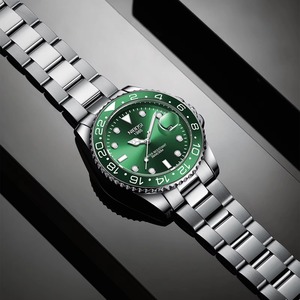 Relojes de Cuarzo para Hombre con Logotipo Personalizable, Bajo MOQ, Diseño Clásico, Correa de Acero Inoxidable de Lujo, Cristal de Zafiro - Product Image 3