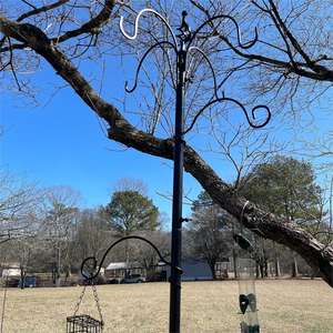 ขาตั้งที่ให้อาหารนกโลหะ TJ-022 ขนาด 2.3 ม. พร้อมสมอบกยึดพื้นดินแบบสี่ตะขอ ดีไซน์เกลียว ทนทาน ใช้กลางแจ้งได้ สำหรับสวน ที่ให้อาหารและน้ำนก - Product Image 5