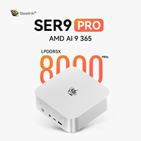 كمبيوتر مصغر ذكي SER9 Pro 365 لعام 2025 مع وحدة تخزين SSD جديدة، 12 نواة و24 خيطًا، سعة 1 تيرابايت، متوفر بنسخة أمريكية وأوروبية وبريطانية