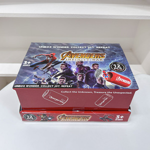Durevole cartone animato Marvel pipistrello di ferro Spider Man scatole cieche all'ingrosso giocattoli Capsule per bambini Action figure portachiavi per auto ciondolo chiave - Product Image 6