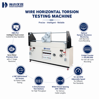 Testeur de torsion 2D horizontal à 6 stations pour câbles, servo-moteur 180 °   Équipement de test d'endurance pour câbles de robots HMI