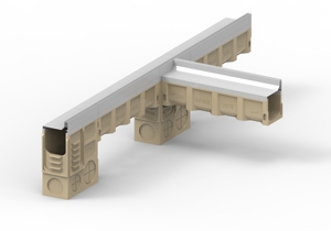 Canal de drainage de périmètre de mur rideau avec la couverture linéaire de fossé d'acier inoxydable - Product Image 3