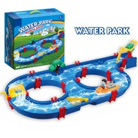 Juego de Bloques de Construcción de Plástico para Parque Acuático de Verano, para Piscina, Jardín, Playa, Actividad Sensorial, Juguete Divertido, Regalo para Niños
