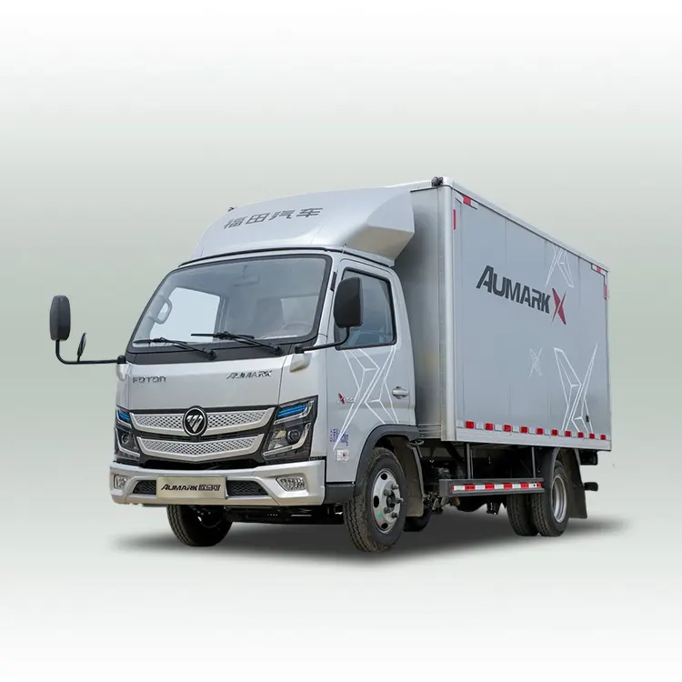 Diesel 5T 143Hp Euro5 4X2 Siège à une rangée 4*2 Van Box Cargo Truck pour l'agriculture