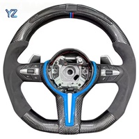 Volant de voiture en fibre de carbone LED M Sport personnalisé YZ pour BMW X1 X2 X3 X4 E81 F10 F20 F30 F21 F22 M4 F82 M2 F87 E91 E92 E93
