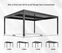 Pérgola retráctil de aluminio telescópica motorizada parasol techo impermeable plegable persiana tragaluz techo para pabellón de jardín