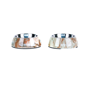 Bol pour chien rond en plastique et acier inoxydable - Product Image 1