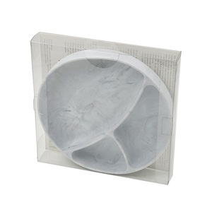 Marble Color Silicone Divided Plate Baby Tableware Set for Toddlers Kids Daily Meals and Self Feeding <strong>at</strong> <strong>Home</strong> and Daycare - Product Image 6