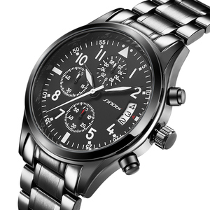 SINOBI Mode Charme Montre Étanche ManThe Meilleur Chine Montres En Acier Inoxydable Hommes Montre-Bracelet Collection - Product Image 1