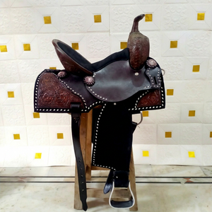 Nuevo Diseño de Silla de Montar Western de Cuero, Sillas de Montar de Cuero para Equitación, Silla de Montar Western para Doma y Carreras - Product Image 1