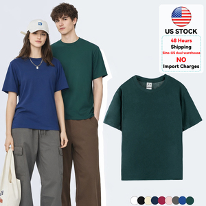 Maglietta in Cotone 100% Personalizzabile, Spedizione <span class=keywords><strong>Rapida</strong></span> da Magazzino USA, <span class=keywords><strong>Stampa</strong></span> Personalizzata, Basso MOQ, Vendita all'Ingrosso - Product Image 4