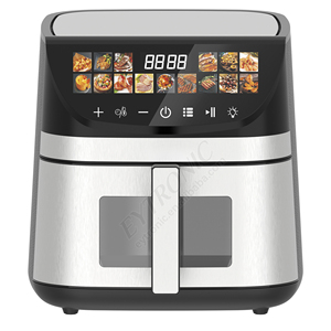 Hot Sale Stainless Steel Air Fryer Digital <b>Control</b> Double Basket 8L 12L Smart Kitchen Cooking Appliance Fryers Air Fryer Hot Sal - Product Image 3