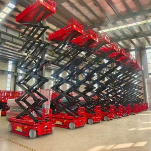 Chất lượng cao 8m 300kg chiều cao thủy lực điện Scissor thang máy nhỏ trên không làm việc nền tảng điều khiển từ xa Scissor Lift - Product Image 5