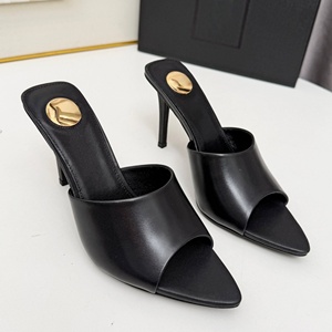 Chaussures de mariée de luxe noires à talon aiguille de 5 cm en cuir véritable à bout pointu, ornées de dentelle et de cristaux, légères, pour femme, usage quotidien - Product Image 6