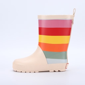Zapatos <span class=keywords><strong>DE</strong></span> SEGURIDAD impermeables <span class=keywords><strong>de</strong></span> goma arcoíris, <span class=keywords><strong>Botas</strong></span> <span class=keywords><strong>de</strong></span> lluvia <span class=keywords><strong>para</strong></span> niños y niñas - Product Image 5