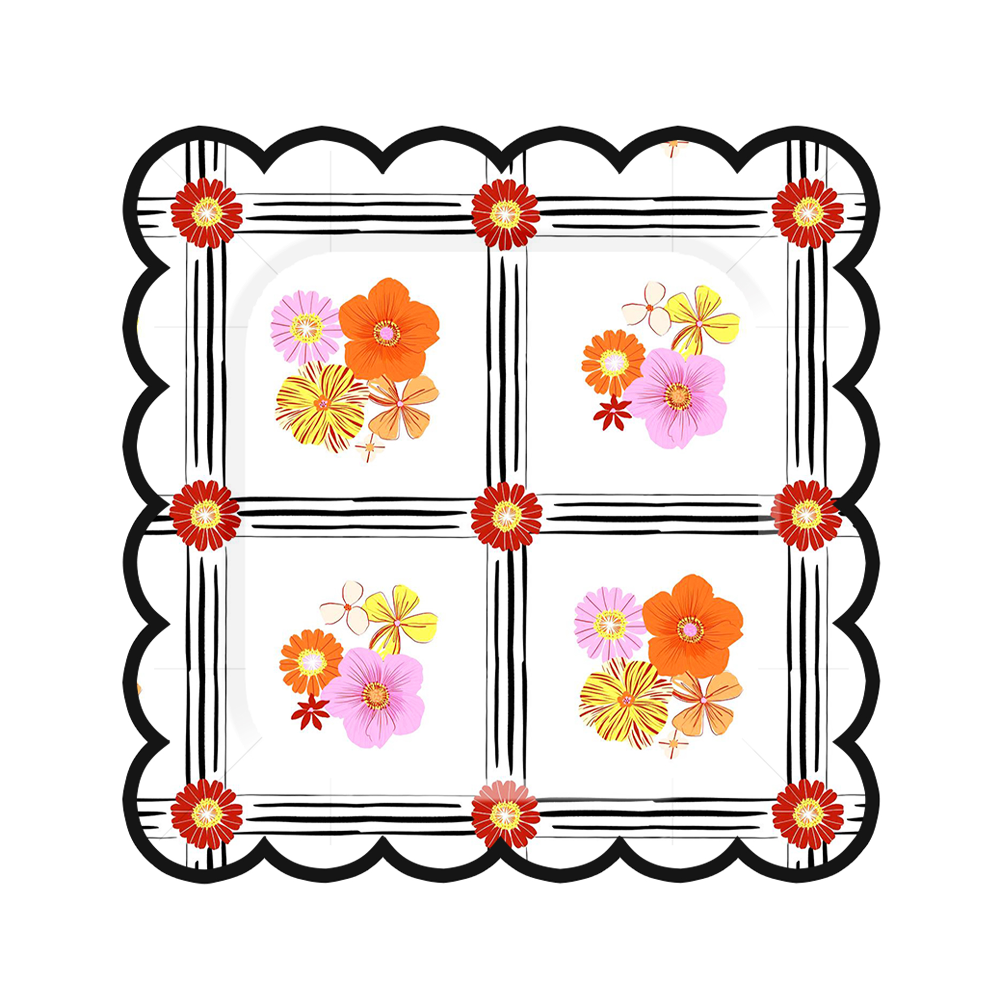 Plato de papel de 10 pulgadas * 8 unidades