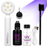Colle pour perruques de style européen et américain, dissolvant de résine UV, colle invisible pour greffe, colle pour extensions capillaires transfrontalière