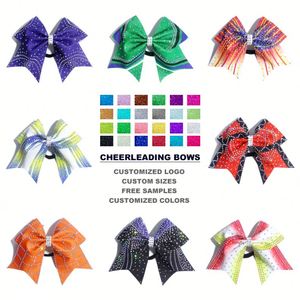 High Quality Custom Color LYCRA Nylon Polyester Spandex Durable Lightweight Cheerleading <b>Headband</b> School Party Application - Product Image 2
