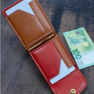 Vintage Open <b>RFID</b> <b>Blocking</b> Short <b>Wallet</b> Men's Genuine Cow Leather Coin Purse Retro Simple Portable Card Holder Nylon Lining - Product Image 2
