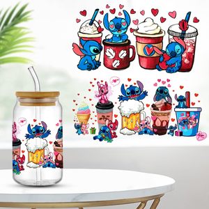 Etiquetas Adhesivas para Vasos con Diseño de Dibujos Animados, Resistentes al Agua y Lavables, Hechas de Plastisol, Impresión por Transferencia UV DTF de Fábrica Original - Product Image 5