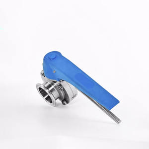 1,5 inch Tri Clamp Eindstukken Handmatige RVS Vlinderklep voor Brouwerij Basis Aanbrengknop - Product Image 4