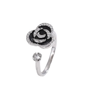 Rotating Rose <b>Ring</b> 925 Sterling Silver Open <b>Adjustable</b> Women's Jewelry Gift Flower Shape - Product Image 5