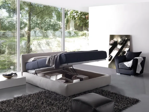 <span class=keywords><strong>Letto</strong></span> Moderno Imbottito con Contenitore, Struttura a Doghe, Rivestimento in Velluto, Struttura in Legno, Sistema di Sollevamento a Gas, <span class=keywords><strong>Testiera</strong></span> Imbottita - Product Image 5