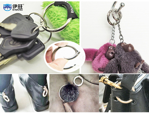 EWANG Zinc Alloy Bag Accessories Custom Bag Strap Open Metal Buckle O <b>Rings</b> Spring <b>Rings</b> - Product Image 6