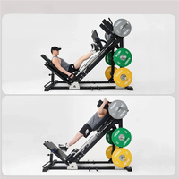 Équipement d'entraînement pour squats à 45 degrés, rack de squat incliné pour salle de sport, machine combinée pour squats inclinés et presse à jambes