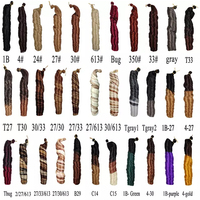 AliLeader 150g 24inch Synthetic Ombre Loose Wave Spiral Curls Crochet Braids Hair Extensions Silky French Curls Braiding Hair