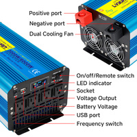 Convertisseur de puissance LVYUAN 1000w 3000w 5000w 6000W, 12v 24volt vers 110v 220v 50hz 60hz, onduleur à onde sinusoïdale pure