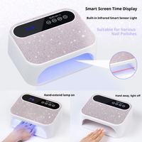 Sèche-ongles LED automatique avec capteur de mouvement intégré, séchage rapide du gel, 168w 365nm, lampe UV pour ongles