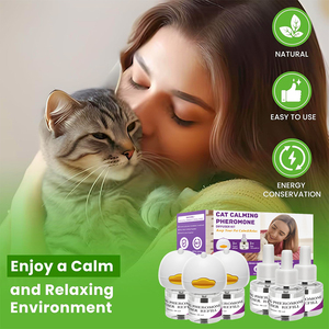 Kit difuser menenangkan kucing, penyebar feromon untuk kucing cemas solusi Anti stres & kenyamanan dengan 1 kerah menenangkan - Product Image 3