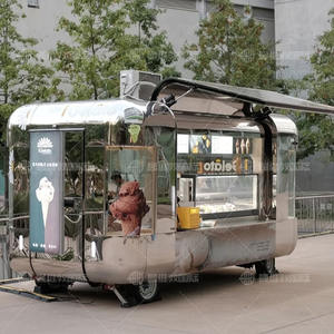 Remolque de Comida Móvil American Standard para Venta de Snacks, Helados, Pizza, Anillos de Calamar, Camión de Comida, Cocina Móvil, Remolque de Comida Resistente a la Oxidación - Product Image 3