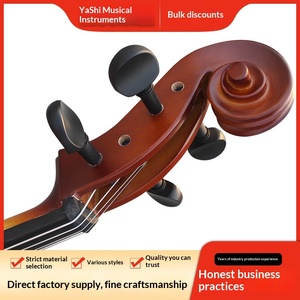 Cello en tilleul mat et brillant pour débutants, idéal pour la pratique, les examens et les performances des adultes et des enfants, fabriqué à la main - Product Image 4