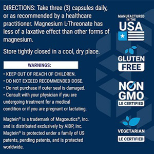 OEM Life Extension Neuro-<span class=keywords><strong>Mag</strong></span> Magnésium, Santé de la mémoire, Pensée rapide, Soutien à la santé cognitive, Végétarien, Sans OGM - Product Image 3