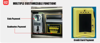 Station de lavage de voitures automatique 24h/24 sans surveillance avec certificat CE, paiement par carte Visa