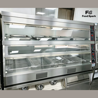 Vitrine chauffante pour burgers KFC et ailes de poulet, en acier inoxydable, pour usage commercial, fabriquée en Chine