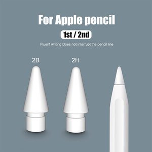 หัวปากกาสไตลัสพลาสติกแบบเปลี่ยนได้ 2B/2H สำหรับดินสอ Pencil รุ่นที่ 1 และ 2 (สีดำ/สีขาว) - Product Image 2