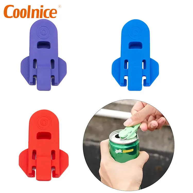 Easy bottle Can Opener Plastic Beverage Drink Barricade Cover Random Color Easy to Use Kitchen Tools Can Opener