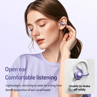 M97 OWS Ear Clip Auriculares inalámbricos Material de galvanoplastia de gama alta Mini Pendientes de moda Auriculares con reducción de ruido de llamada AI