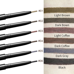 Stylo à sourcils <span class=keywords><strong>gris</strong></span> sans marque, étiquette privée, <span class=keywords><strong>crayon</strong></span> à sourcils imperméable personnalisé pour sourcils - Product Image 2