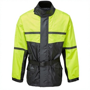 Veste de travail haute visibilité imperméable et respirante avec bandes réfléchissantes pour la course et le cyclisme - Product Image 4