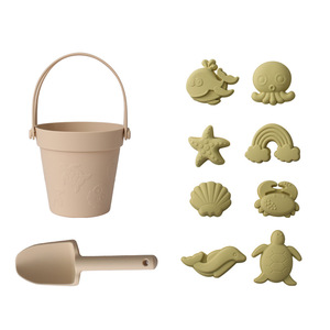 คุณภาพสูงขายส่ง 10 ชิ้นของเล่นกลางแจ้งของเล่นทรายชายหาดซิลิโคนชายหาดทรายของเล่นถังสําหรับเด็ก - Product Image 6